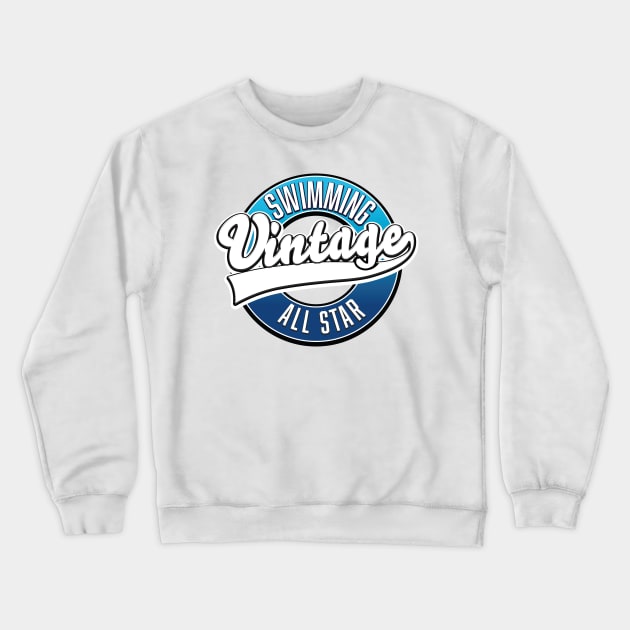 Swimming Vintage All Star logo Crewneck Sweatshirt by nickemporium1